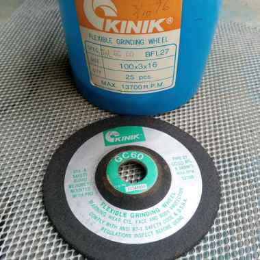 KINIK 4" Batu Gurinda Flexible Grinding Wheel GC 60 Kaca Keramik