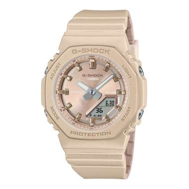 Jam Tangan Wanita Casio G-Shock GMA-P2100ST-9ADR Pearlescent Polarized Digital Analog Beige Resin Ba