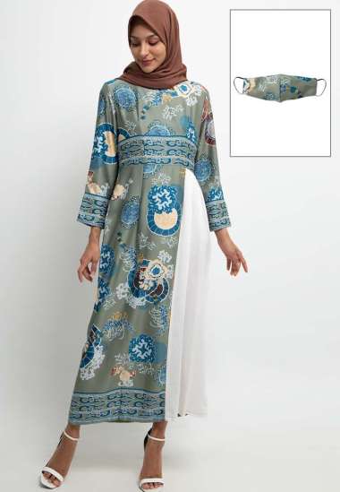 Arjuna Weda Gamis Wanita Azkiya - Hijau L