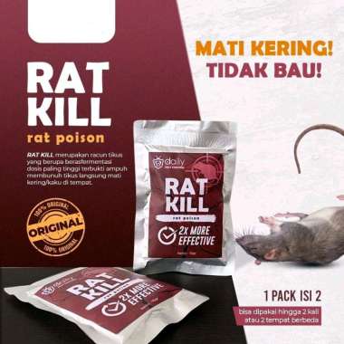 Racun Tikus Mati Kering Rat Kill Pembasmi Hama Tikus Ampuh