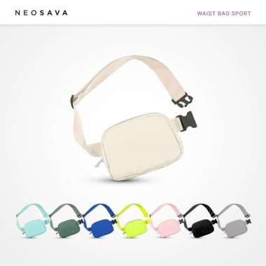 NEOSAVA Tas Pinggang Wanita Waist Sport Sling Bag Selempang Olahraga LARI RUNNING NV33 Morgan Blue