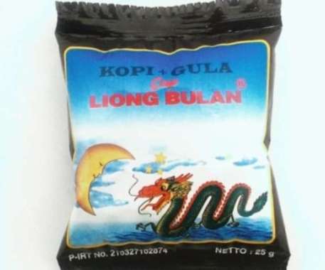 1 pack isi 20 sachet Kopi Liong Bulan, kopi legendaris dari Bogor,kebanggaan masyarakat bogor persac