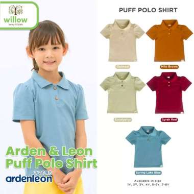 Kaos Anak - Arden & Leon Puff Polo Shirt 3Y Oatmeal
