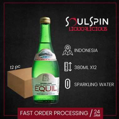 Equil Sparkling Mineral Water 380ml 1 Botol
