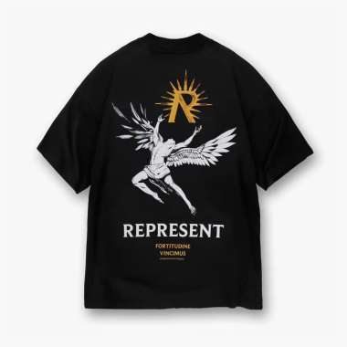 Represent UK Icarus Jet Black Tee Original M Jet Black