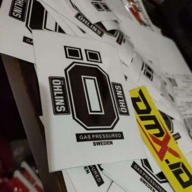 sticker usd klx crf dtracker wr ohlins harga sepasang