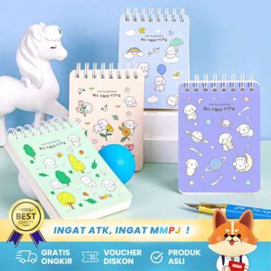 Deli Spiral Notebook - Buku Tulis Mini Pocket Size 100 Lembar L98100
