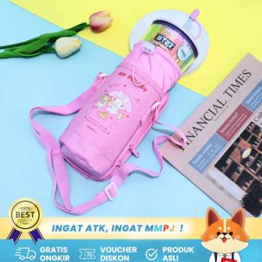 Joytop Tumbler / Tas Botol Minum My Melody Lucu dengan Tempat Pensil Sanrio Original