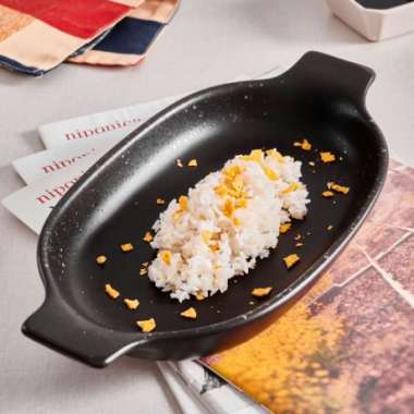 Brewsuniq - Sango Brown Medium Oval Eared Dish 24.2 x 14.4cm / Piring Saji Cantik Unik Estetik Minim