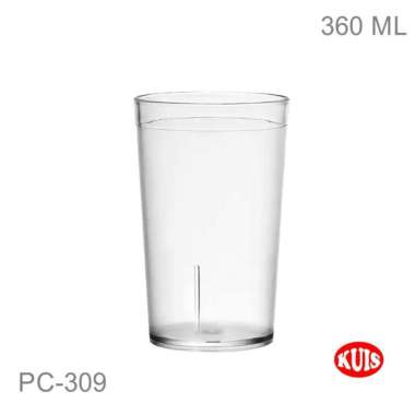 Gelas Plastik Tebal Cafe Gelas Jus Minuman Dingin Tahan Banting 360ml