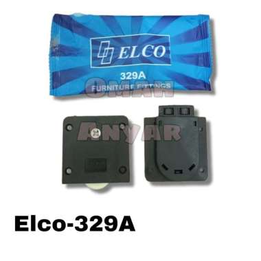 (POTONG JADI 3/4) Paket Rel Roda Sliding Lemari Elco 329 + Rel 1 Set ELCO 329/ANODIZE JADI 4/75CM