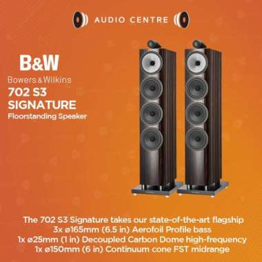Bowers & Wilkins 702 S3 Signature Floorstanding Passive Speaker Datuk Gloss