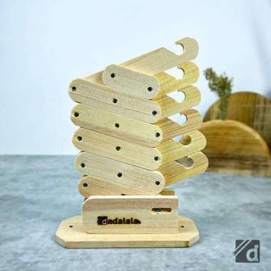 Kapstok Jadul, Hanger Baju Bahan Kayu Pinus, Tanpa Finishing Apapun