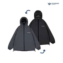 EVERNEXT - JAKET PARASUT PRIA 2IN1 JAKET MOTOR WATER RESIST JAKET BOLAK BALIK PRIA VOLTEARE JAKET CASUAL PRIA