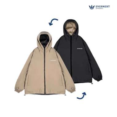 EVERNEXT - JAKET PARASUT PRIA 2IN1 JAKET MOTOR WATER RESIST JAKET BOLAK BALIK PRIA VOLTEARE JAKET CA