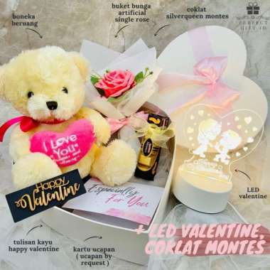 Kado Ulang Tahun / Kado Anniversary/ Kado Valentine / Hampers Ultah - Bunga&Boneka Sj, Happy Birthda