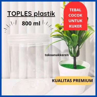 TOPLES TABUNG 800 ml Plastik Silinder Tebal Kue Kering