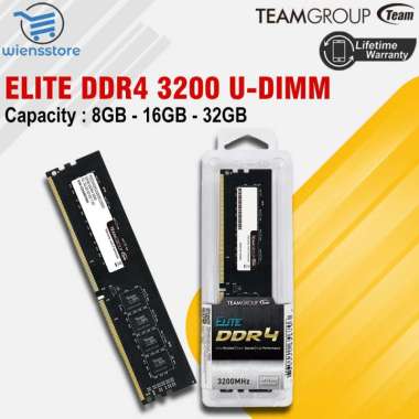 Team Elite 8GB | 16GB | 32GB DDR4 3200 - 25600 U-DIMM / Long-dimm /Ram PC Desktop Team Elite DDR4 32