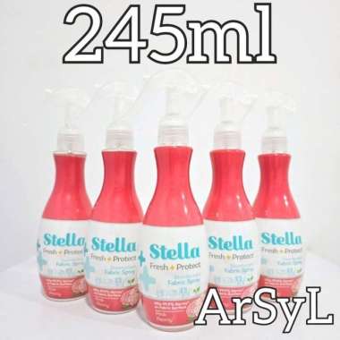 Disinfektan Stella Fabric Spray Fresh & Protect 200ml+45ml - Pink Peony