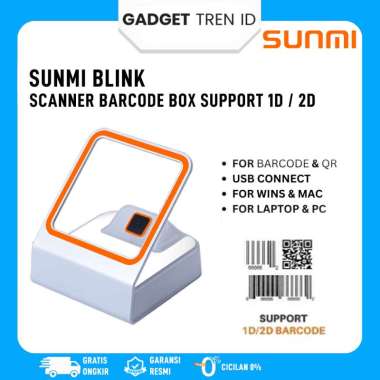 Mesin Barcode Scanner Android SUNMI BLINK | Mesin Scanner 1D / 2D Bisa QR Code Support Windows Andro