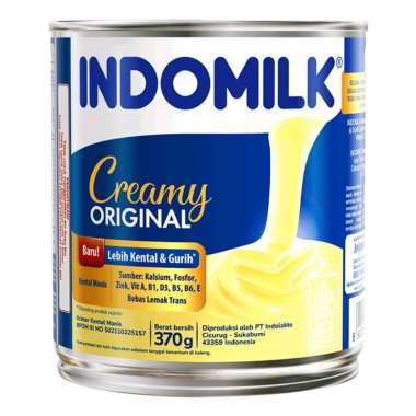 Indomilk Krimer Kental Manis Putih Original Kaleng 370gr