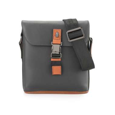 Hush Puppies Tas Pria Pretzel Sling Bag Grey Grey