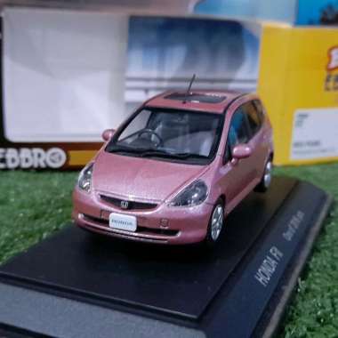 Diecast Miniatur Honda Jazz pink skala 1:43