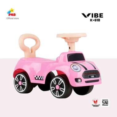 Mainan Anak Mobil Tolocar PMB K618 Vibe Dorong Manual Mobilan K 618 Pink