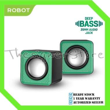ROBOT RS260 Speaker Komputer Laptop PC Speaker Bass Super Bass Portable - Garansi Resmi 1 Tahun Gree