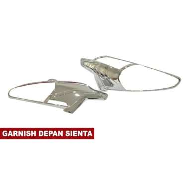 KROM/ CHROME GARNIS LAMPU DEPAN TOYOTA SIENTA