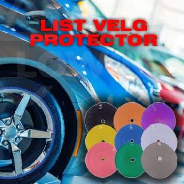 TRIM STRIP / LIST VELG MOBIL / UNIVERSAL WHEEL VELG PROTECTOR 8 METER Biru Muda