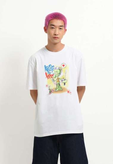 3Second x SpongeBob 's Unisex T-Shirt Short Sleeve Regular Fit Cotton Bob Joles 380125 XL