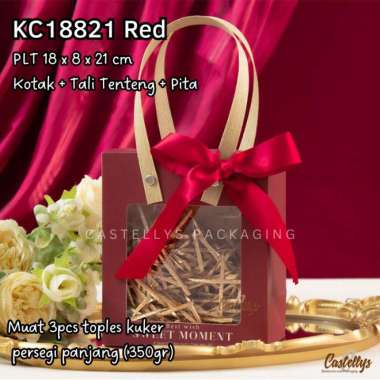 Kotak Box KC14816 KC18821 Kue Kering Cookies Hampers Souvenir Hadiah Gift Natal Imlek Lebaran Weddin