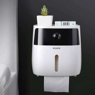 Kotak Tisu Storage Toilet Paper Box Dispenser Double Layer