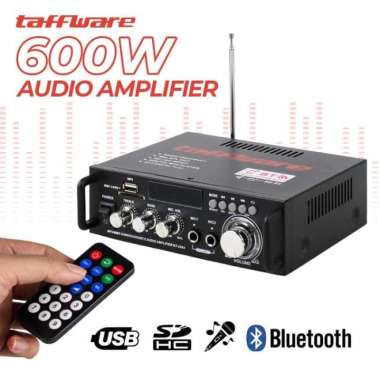 Taffware Bluetooth EQ Audio Amplifier Home Theater FM 600W