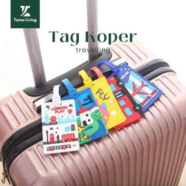 TAMA LIVING Gantungan Koper Luggage Tag Tag Koper Gantungan Tas Murah Koper Hijau