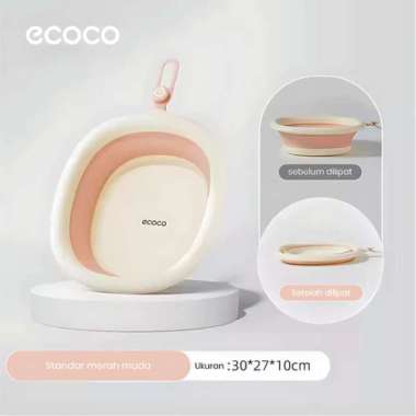 ECOCO Folding Basin - Baskom lipat baskom portable wastafel rumah tangga baskom plastik baskom kecil