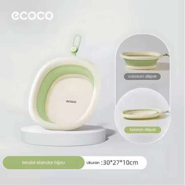 ECOCO Folding Basin - Baskom lipat baskom portable wastafel rumah tangga baskom plastik baskom kecil