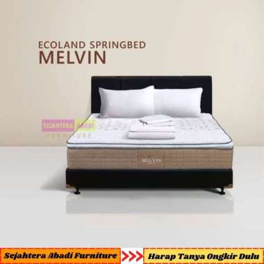 Spinno Springbed kasur Jumbo Pillow Top MELVIN Ecoland Spring Bed Matras & Full set MATRAS ONLY 100 