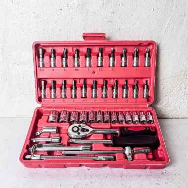 kunci shock set APR JAPAN kunci sok 46pcs kunci socket murah meriah