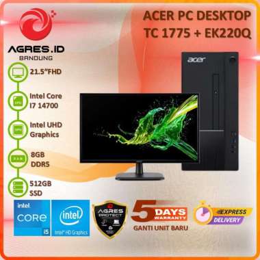 Acer PC Desktop TC 1775 I7 14700 8Gb 512Gb + LED 21.5" EK220Q