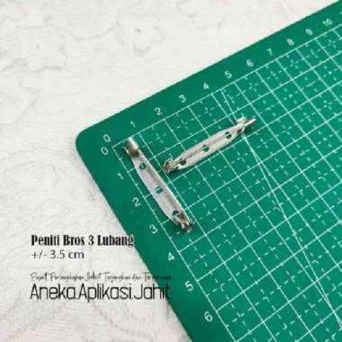 100 PCS PENITI BROS 3 LUBANG / PENITI AKSESORIS 3.5 CM