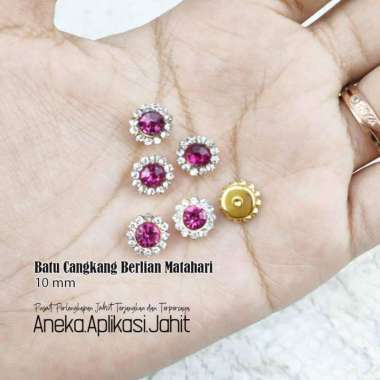 50 BIJI PAYET BERLIAN MATA /MOTE BERLIAN MATA /BATU BERLIAN KACA 10 MM Biru