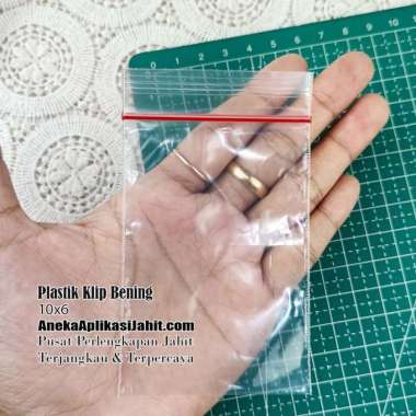 PLASTIK KLIP UKURAN 10x6/ZIPLOCK BENING/PLASTIK PACKING MAKANAN 100PCS