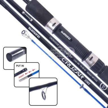 Joran Spinning Shimano Cruzar BX SG sambung 2 Size 2562 2602 2702 2802 - 2602 2562