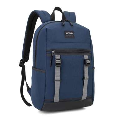 Navy Club Tas Ransel Laptop CFAH - Backpack Daypack Up to 14 Inch Tas Pria Wanita Blue