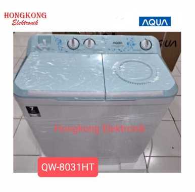 MESIN CUCI 2 TABUNG AQUA QW-8031HT 8 KG