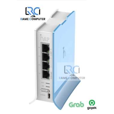 Mikrotik RB941 Router RB941-2nD-TC HAP Lite - Blue White Router Wireless Horizontal Version