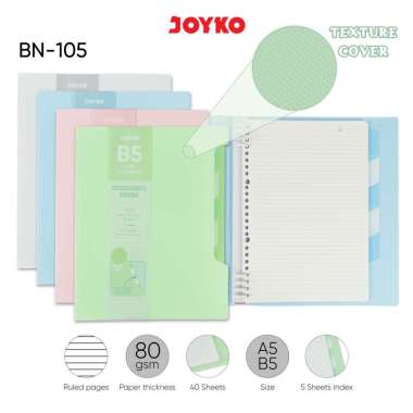 Binder Note Joyko BN-105 A5~B5 A5 Pink