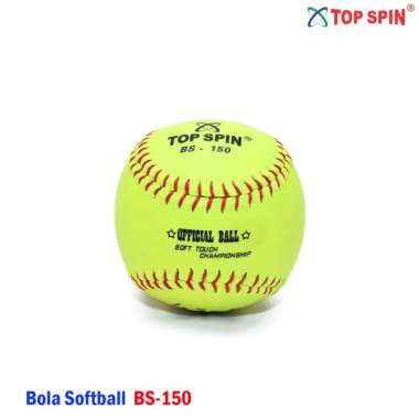 Bola Softball BS-150 Kuning-Top Spin